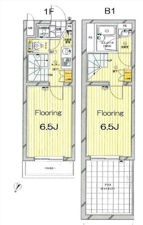 ルーブル中野富士見町伍番館の物件間取画像